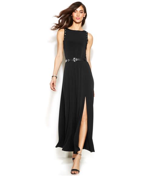 michael kors black puff sleave dress|michael kors dresses.